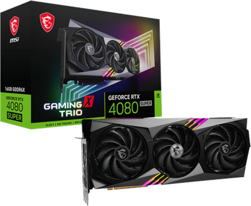 GeForce RTX 4080 SUPER GAMING X TRIO - 16GB GDDR6X RAM - Grafikkort