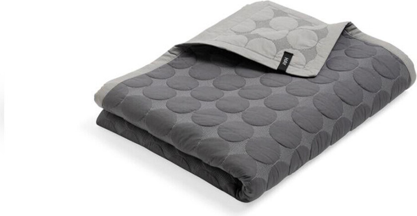 Hay - Mega Dot (Organic) Bedspread 260x260 Dark Grey