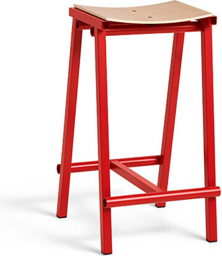 Hay - Taburete 8 Bar Stool Low Signal Red