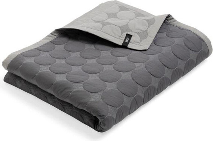 Hay - Mega Dot (Organic) Bedspread 235x245 Dark Grey