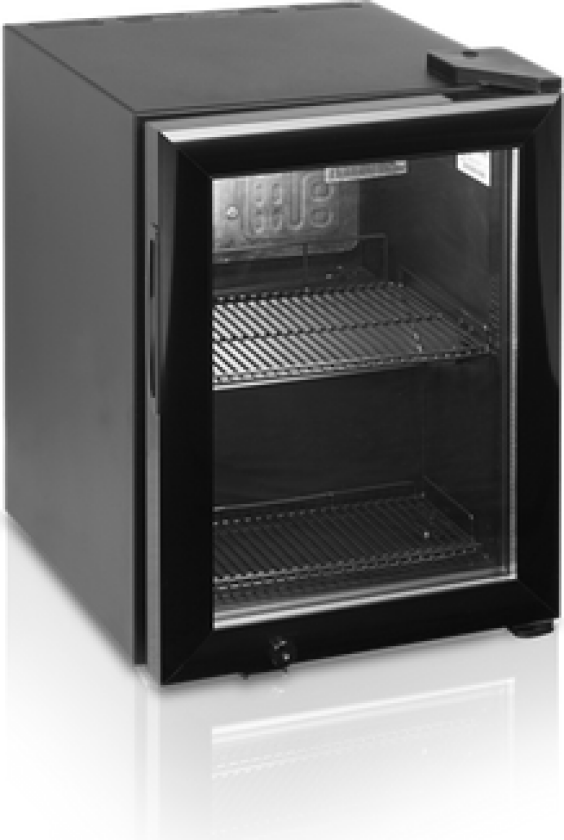 Tefcold Display Mini Kjøleskap Med Lås Sort Bc30