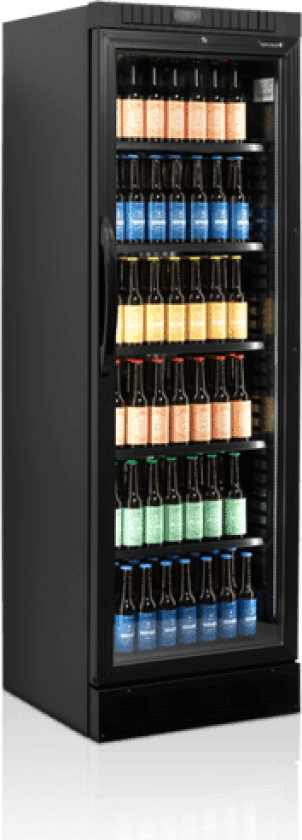 Tefcold Displaykjøleskap Sort Cev435 Black