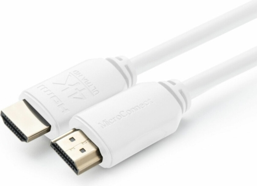 Microconnect - Ultra High Speed - Hdmi-Kabel Med Ethernet - Hdmi Hann Til Hdmi Hann - 1.5 M - Hvit - 4K 60Hz Støtte