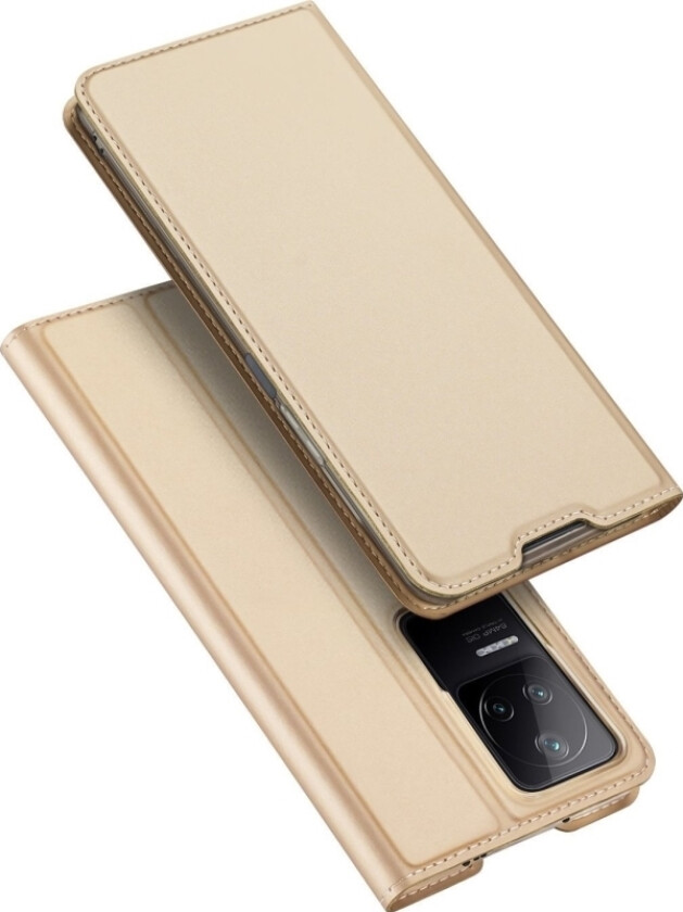 Skin Pro Hylsterveske Flipdeksel Xiaomi Poco F4 5G Gull