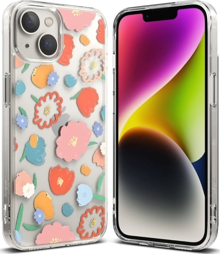 Ringke Ringke Fusion Design Armored Case Deksel Med Gelramme Iphone 14 Plus Transparent (Floral) (Fd637e31)