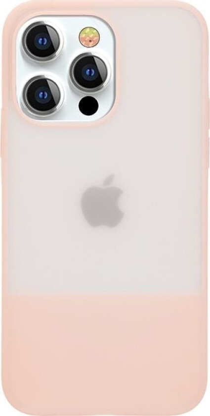 Plain Series Deksel Til Iphone 13 Pro Max Silikondeksel Rosa