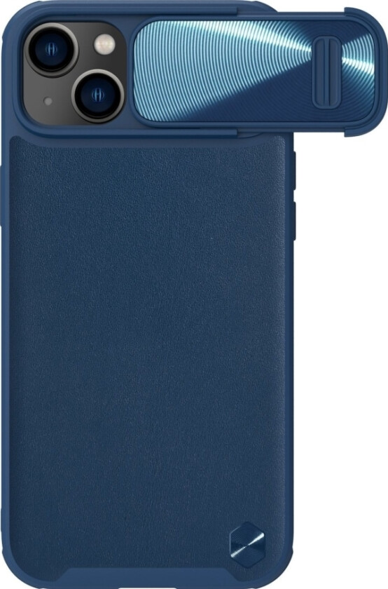 Nillkin Nillkin Camshield Leather S-Deksel Iphone 14 Plus-Deksel Med Kameradeksel Blå