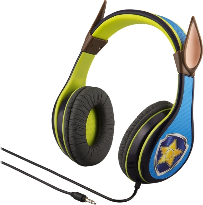 Ekids Paw Patrol - Chase - Hodetelefoner - Full Størrelse - Kablet - 3,5 Mm Jakk
