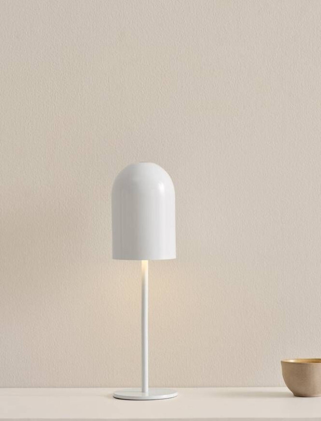 ARA bordlampe LED bærbar Hvit