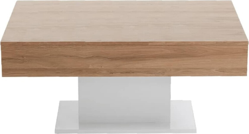 Salongbord antikk eik og hvit