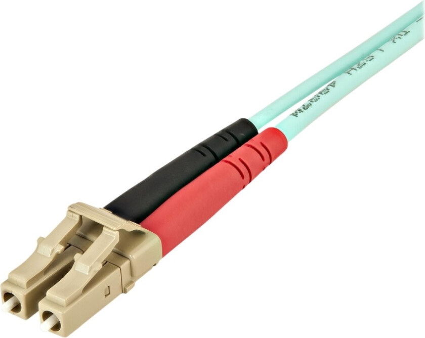 Bilde av Startech.Com Aqua Om4 Duplex Multimode Fiber - 1M / 3 Ft - 100 Gb - 50/125 - Om4 Fiber - Lc Til Lc Fiber Patch-Kabel (450Fblclc1) - Nettverkskabel -