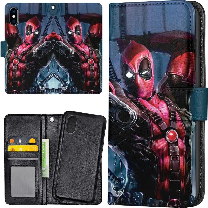 iPhone X/XS - Lommebok Deksel Deadpool