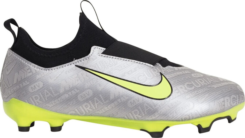 Zoom Vapor 15 Academy XXV MG Jr / Q2 23, fotballsko gress og kunstgress, junior Metallic Silver/volt