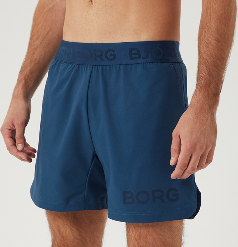 Borg Short Shorts, Blue Wing Teal