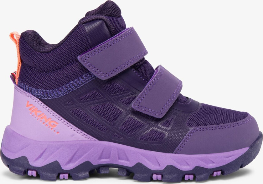 Track Mid Kids Sneaker Black Waterproof Velcro