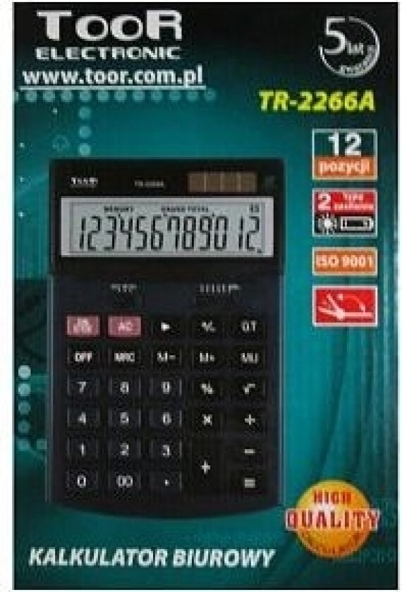 Kalkulator Toor Electronic Kalkulator Tr-2266A
