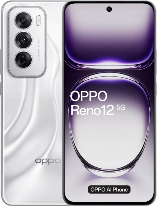 Oppo Reno12 5G, 17 Cm (6.7"), 12 Gb, 256 Gb, 50 Mp, Android 14, Silver