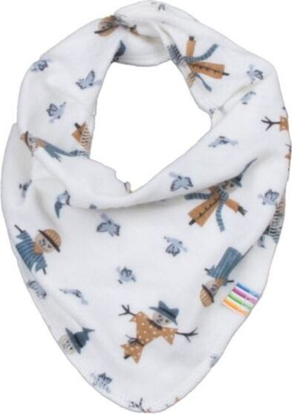 Scarecrow Scarf ull/bambus, Off White/Blue
