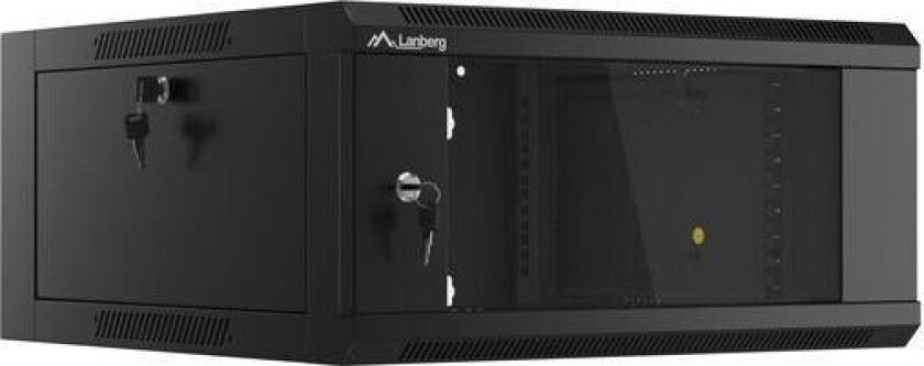 Rack Skap Hengende 19" 4U 600 Svart Glassdør Lanberg (Antat)
