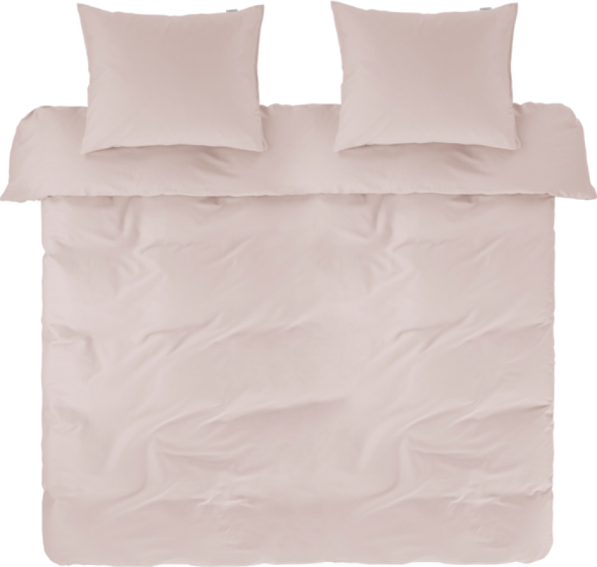 ZACK SATIN sengesett dobbeltseng - økologisk Blek rosa