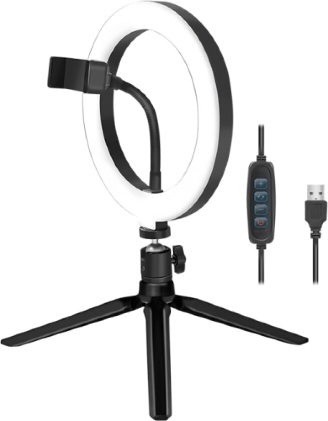 Smartphone Ring Light With Tripod And Controller, Ø 20 Cm