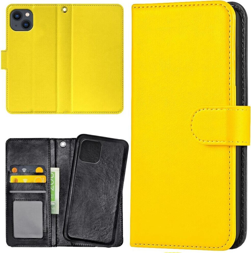 iPhone 14 Plus - Lommebok Deksel Gul
