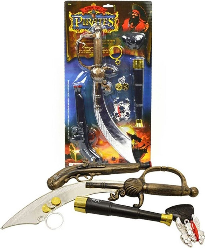 Piratsett for Barn - 7 deler