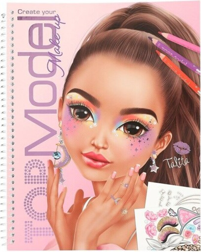 TOPModel - Make-Up Colouring Book