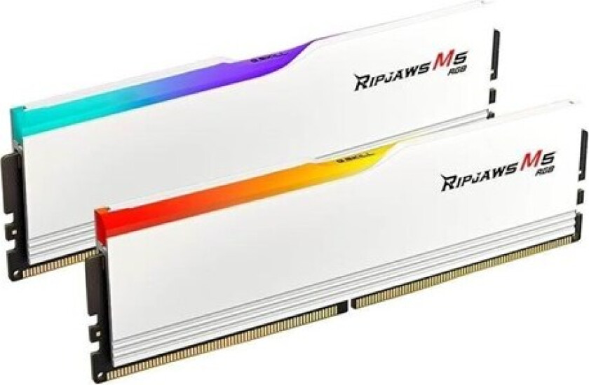 Ripjaws M5 Neo RGB DDR5-6000 - 32GB - CL36 - Dual Channel (2 pcs) - AMD EXPO - Hvit med RGB