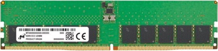 Micron - DDR5 - module - 32 GB - DIMM 288-pin - 4800 MHz / PC5-38400 - unbuffered