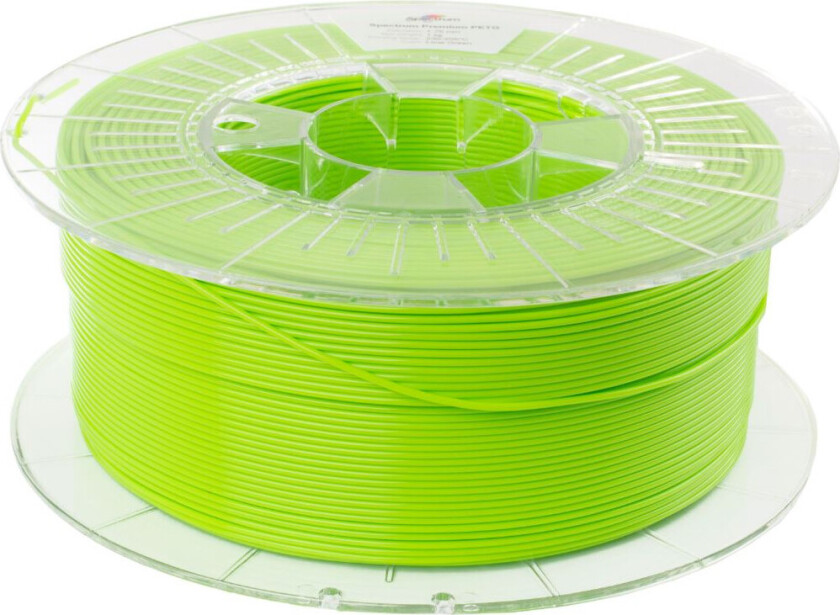 Spectrum Filament PETG Premium for 3D-skriver - 1,75 mm, 1 kg - Limegrønn