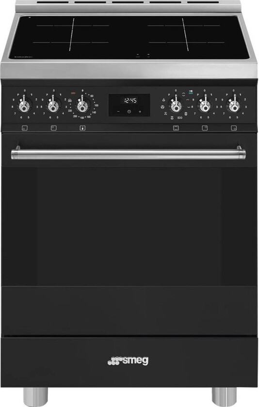 Induksjonskomfyr C6IPMBM2 mattsvart Smeg