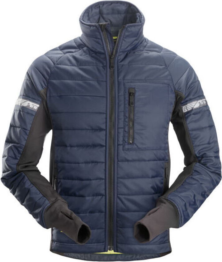 Vinterjakke blå/sort vattert str M