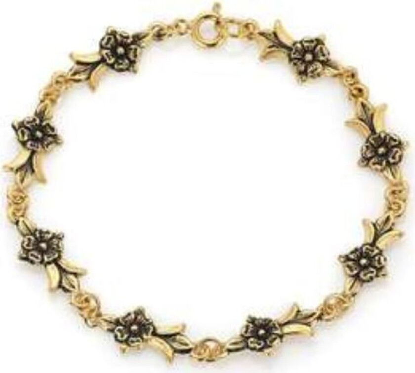 Løkenbunad, Armbånd i 925 forgylt sølv