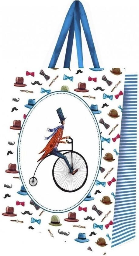 Stor Dekorativ Gavepose Retro Sykkel