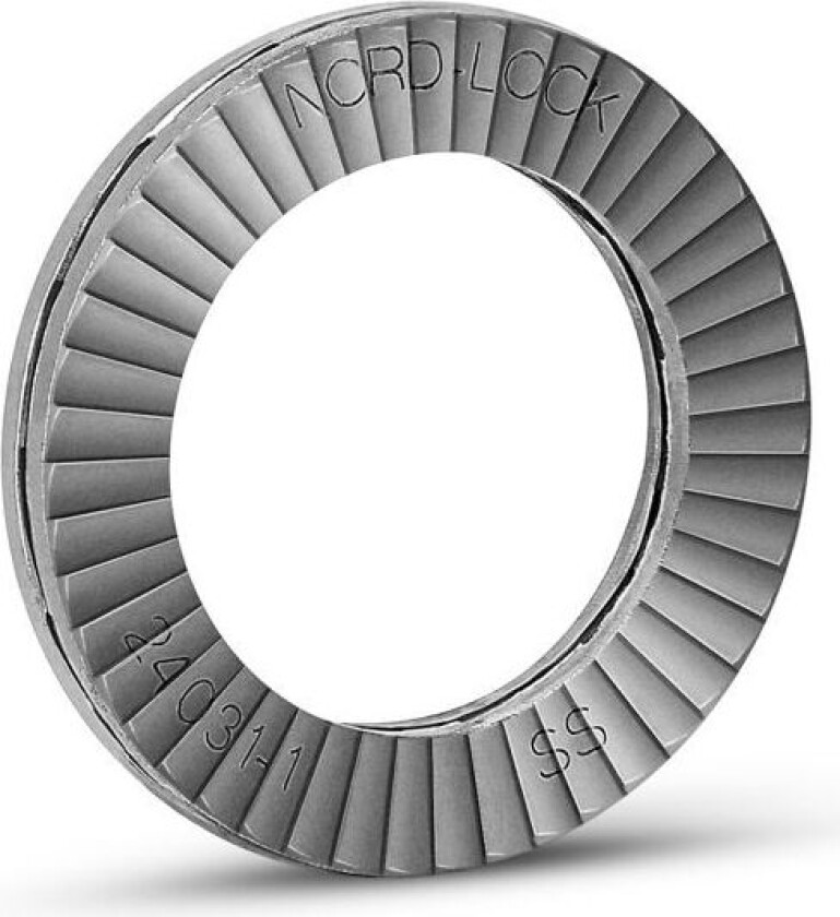 NL5SS Låseskive DI 5,4 MM, SYREFAST RUSTFRITT A4 5,4 x 9 x 2,2 mm, 200-pakning
