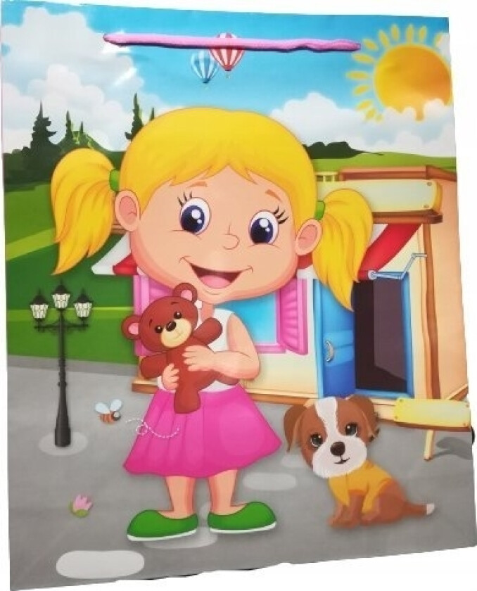 Ju-Piter Barnelaminert Gavepose 128G 007M 28X34x9cm P12, Pris For 1 Stk.