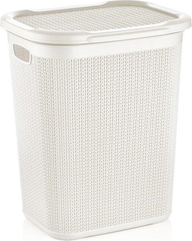 Laundry Basket 50L Knit M-079 White