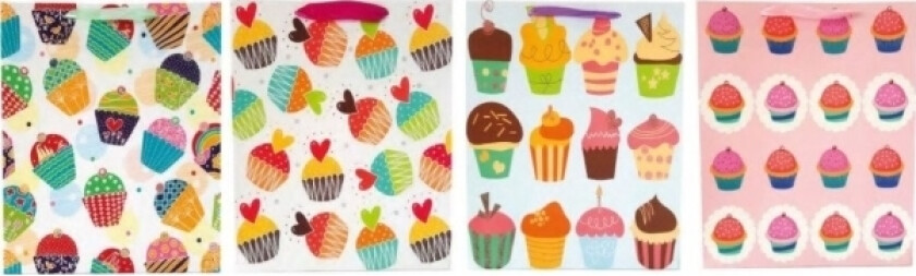 Ju-Piter Gavepose Cupcakes 1363B 26X32x12cm P12, Pris For 1 Stk.