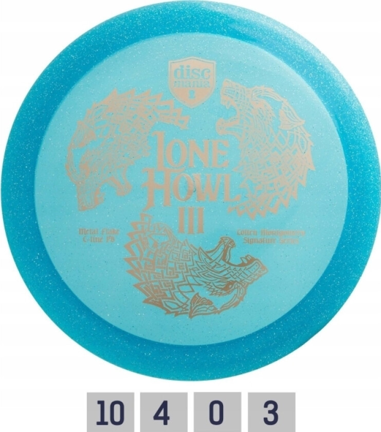 Discgolf Discmania Distance Driver C-Line Pd Lone Howl 3 Blue 10/4/0/3