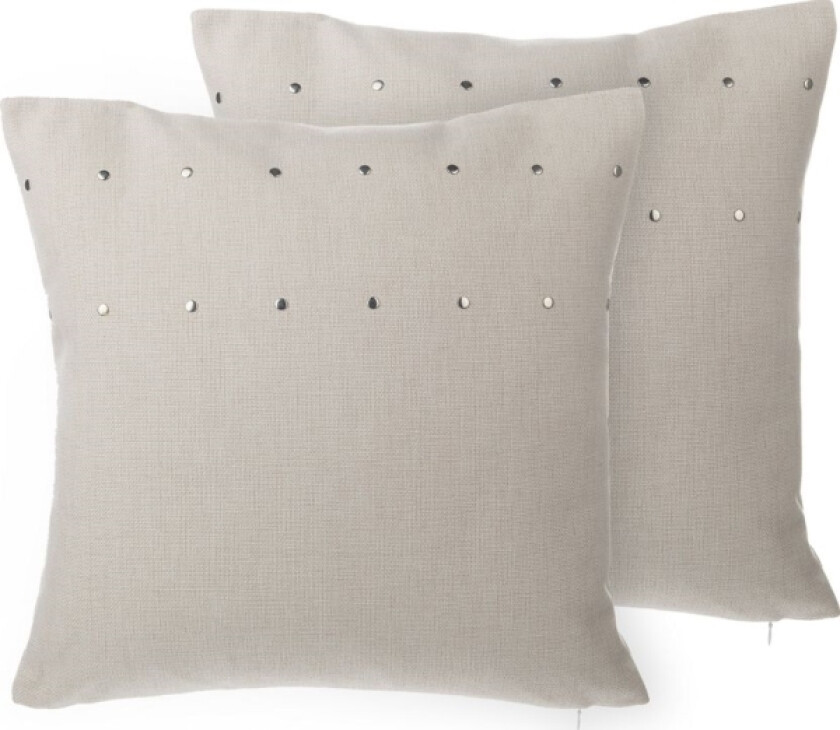2 Pynteputer 45 X 45 Cm Beige Gaura