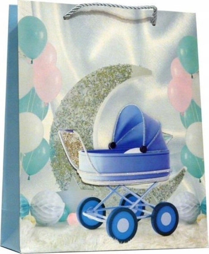 Ju-Piter Baby Boy / Baby Girl Gavepose 9871A 30X40x12cm P12, Pris For 1 Stk.