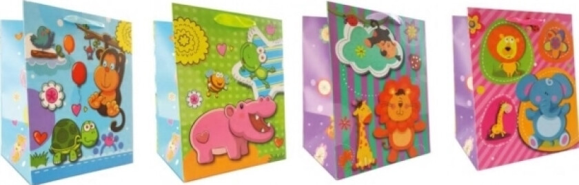 Ju-Piter Animals Gavepose 8872A/Sd Bred Bunn 31X42x20cm P12, Pris For 1 Stk.