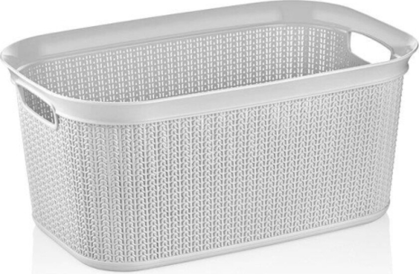 Laundry Basket 38L Knit M-080 Ice Gray