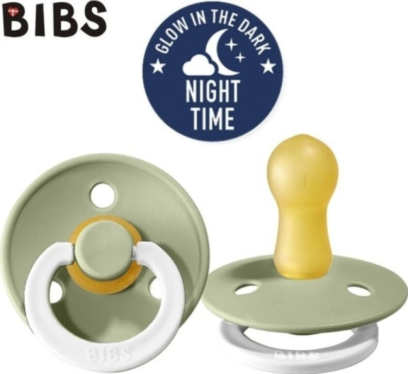 Bibs Hevea Sage Night Soothing Rubber Smokk