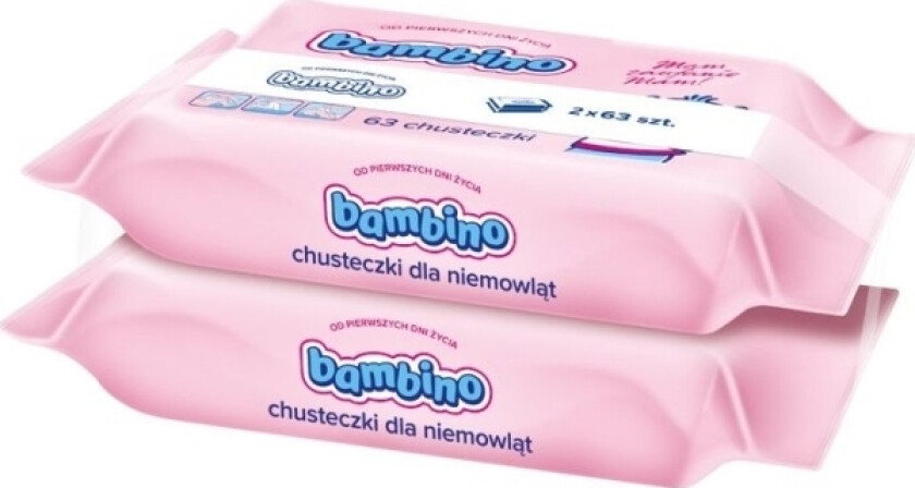 Bambino Våtservietter 2X63 Stk.