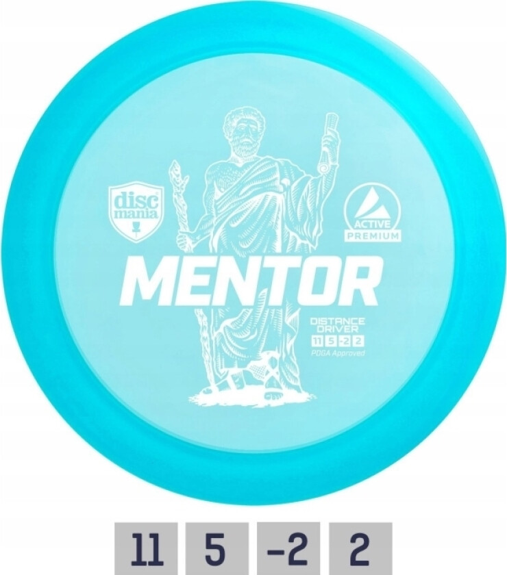 Discgolf Discmania Distance Driver Mentor Active Premium Blue 11/5/-2/2