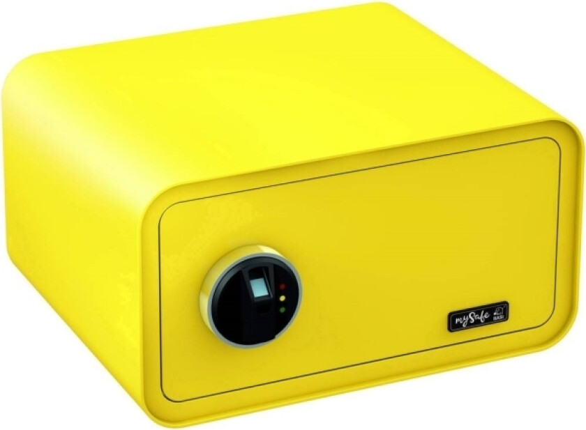 Mysafe 430, Frittstående Safe, Gult, Elektronisk, Fingeravtrykksleser, Batteri, Aa, 430 Mm