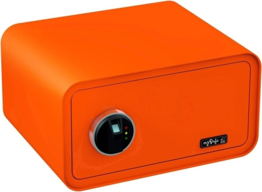 Mysafe 430, Frittstående Safe, Oransje, Elektronisk, Fingeravtrykksleser, Batteri, Aa, 430 Mm