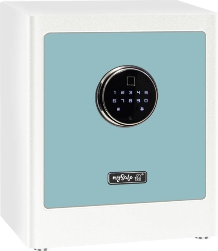 Mysafe Premium 350, Frittstående Safe, Blå, Hvit, Kode, Elektronisk, Fingeravtrykksleser, 1 Hyller, Batteri, Aa
